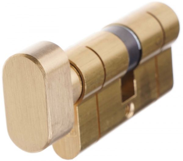 Цилиндр Abus KE50 35x35 ключ-вороток 70 мм матовая латунь