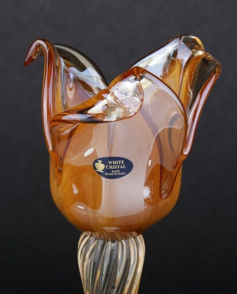 Ваза Stelo 3PT 13х13х30 см горіхова White cristal