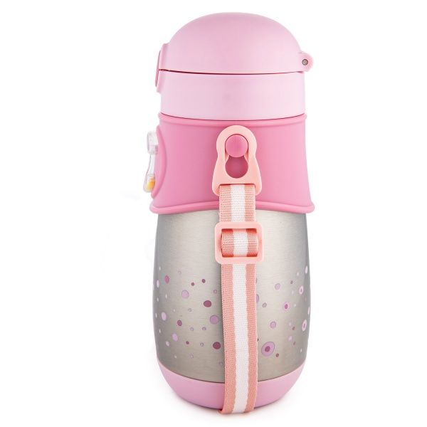 Термопоильник Canpol Babies с силиконовой трубочкой 300 мл розовый