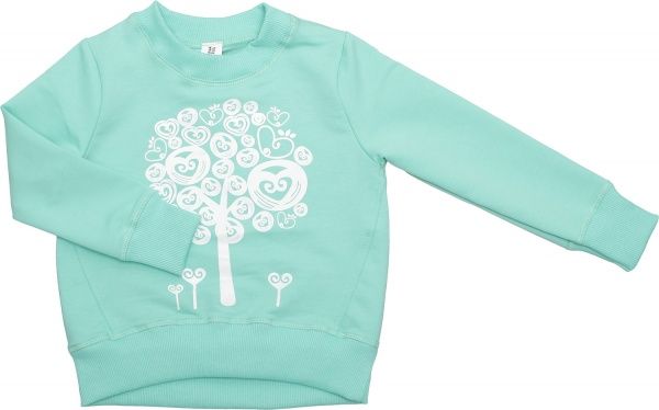 Свитшот Luna Kids 5 р.110 мятный 