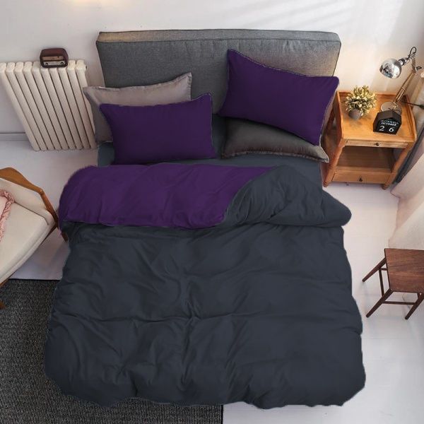 Комплект постільної білизни полуторний Graphite/acai Domikus 