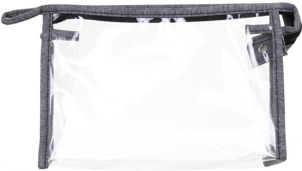 Набір косметичок Квітка В107-6 темно-сірий 