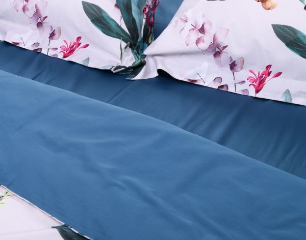 Комплект постельного белья Exotic flowers D двухспальный разноцветный принт La Nuit 