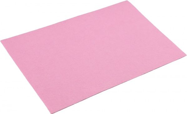 Фетр розовый,  2 мм, 50x33 см