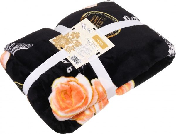 Плед Frannel Paris 160x200 см черный La Nuit 