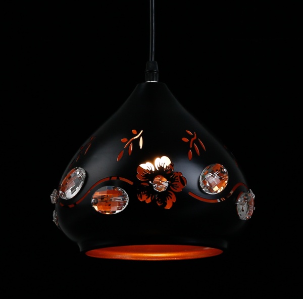 Світильник підвісний Focus Light 1x60 Вт E27 чорний із золотистим P6855/1 