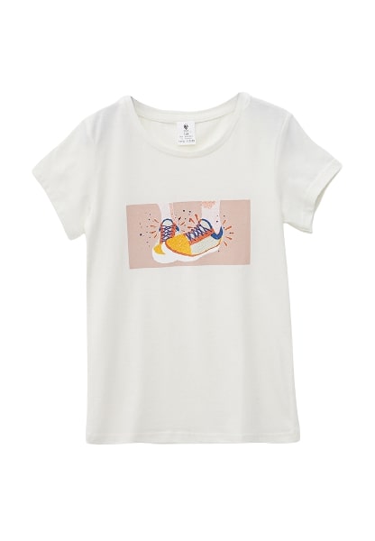 Футболка для дівчаток Роза 201207 р.164 молочний 