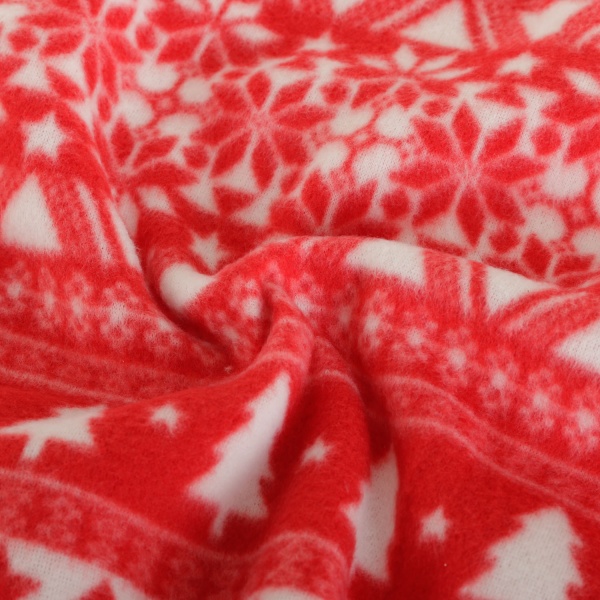 Плед NY Red Trees 125x150 см красный Luna 