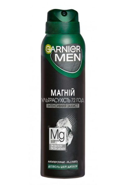Дезодорант-антиперспирант для мужчин Garnier Mineral Магній Інтенсивний захист 150 мл
