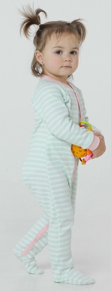 Комбинезон для девочки Smil полоска р.74 ментоловый 108614 