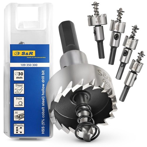 Набір коронок по металу S&R Meister HSS M35 Co5% (у зборі) 109350005