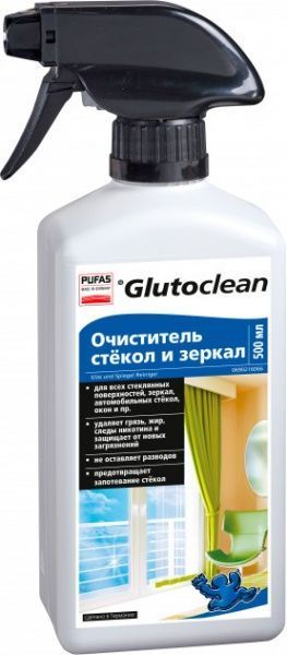 Средство моющее для стекла и зеркал Glutoclean 0,5л