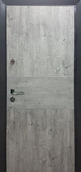 Двері вхідні Булат House-3 Вуличні дуб шале / графіт 2050x950мм ліві