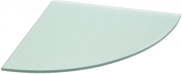 Полиця скляна 350x350x8 мм зелений металік 