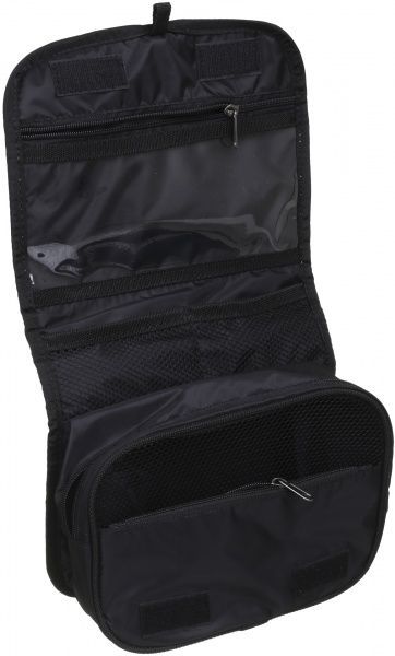 Косметичка Bagland Тревел Хвилі чорний із білим 