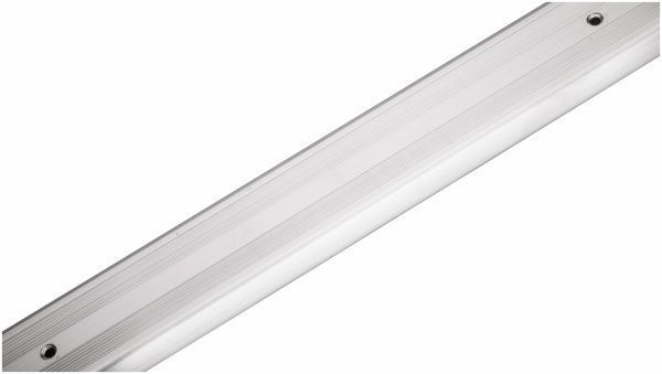 Поріжок алюмінієвий 14-А Лугалпроф профільований з отворами 21х40x1800 мм срібло 