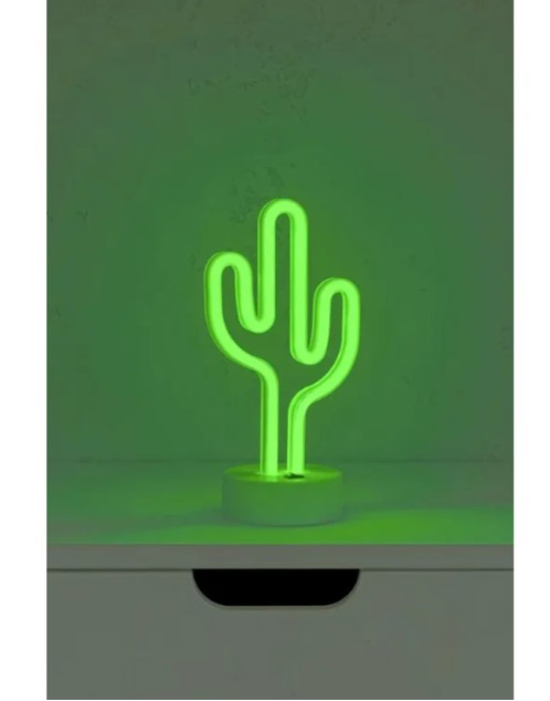 Настольная лампа Luna Neo Кактус 1x1,7 Вт без цоколя зелёный