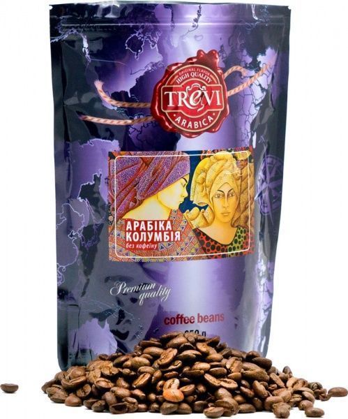 Кава в зернах Trevi Арабіка Колумбія без кофеїну 250 г 4820140050835 