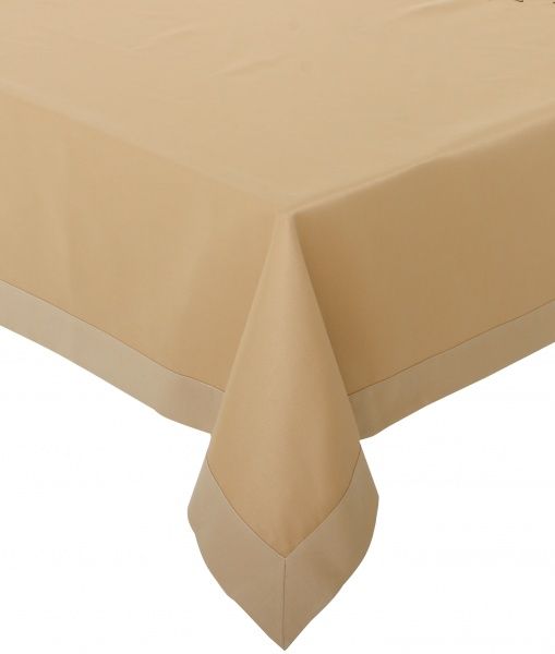 Скатерть «Цветочек» 649-16/00 140x240 см бежевый Эдельвика 