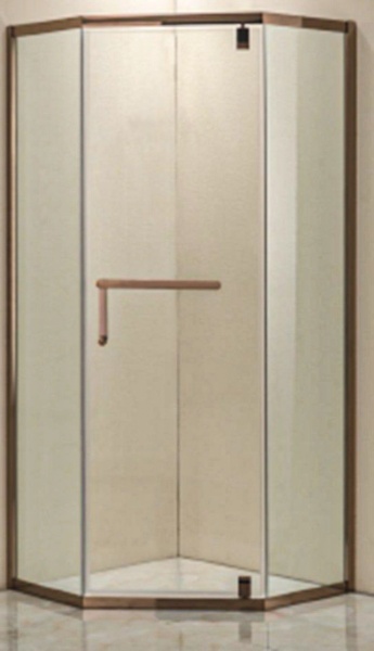 Душевое ограждение ScandiSPA GERD 90x90x200 rose gold B-L1018