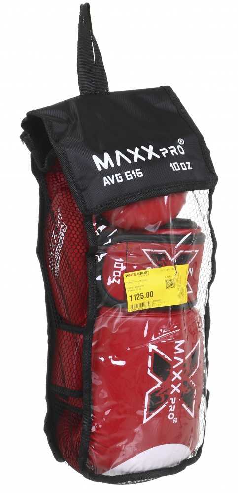 Боксерские перчатки MaxxPro AVG-616 Red vynil-10 р. 10 10 ozoz Red vynil-10 красный
