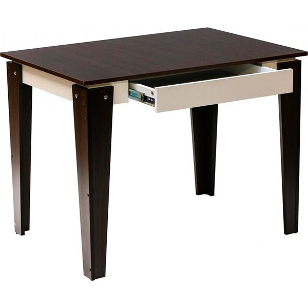 Стол обеденный Берегиня Комфорт-2 с ящиком венге/белый 