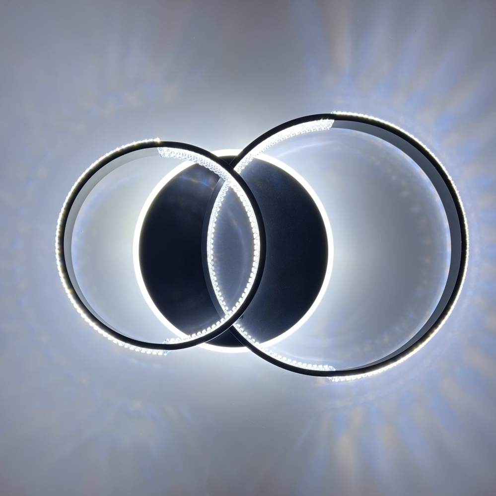 Люстра світлодіодна Luminaria 80 Вт LED-модуль чорний AKRILIKA ROUND 80W 3R BLACK