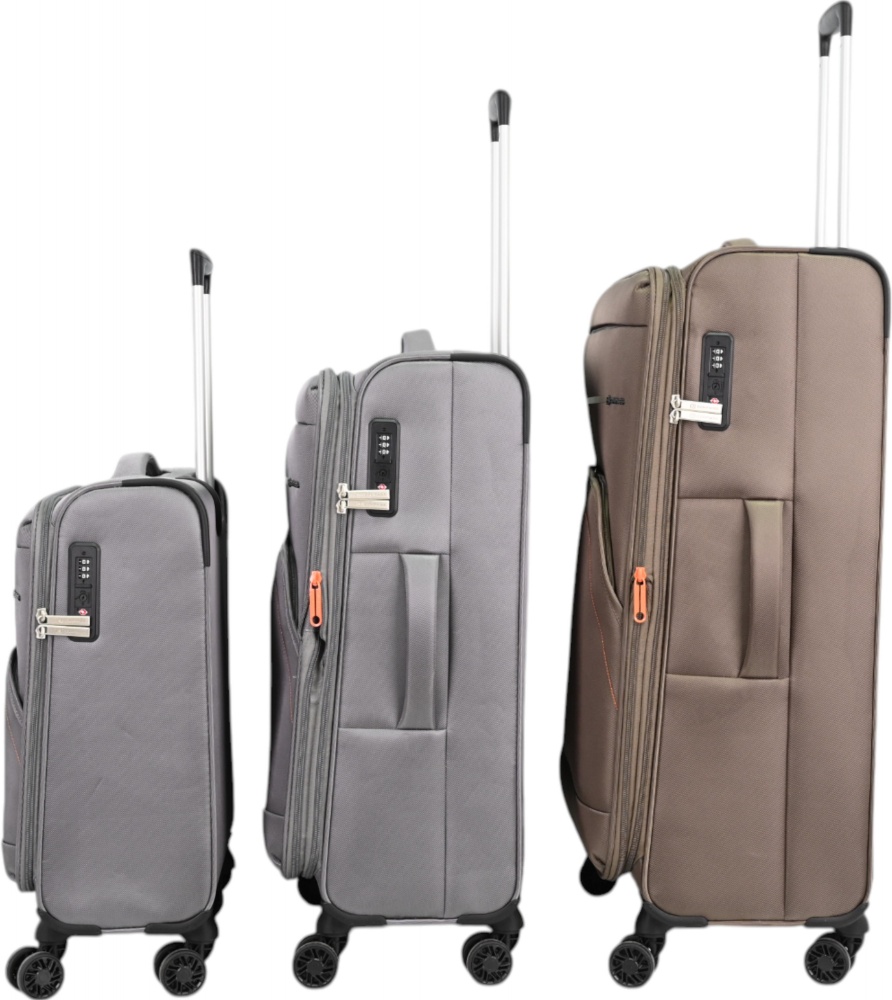 Валіза Compass MS-3006 62 л коричневий 69x44x24 см M