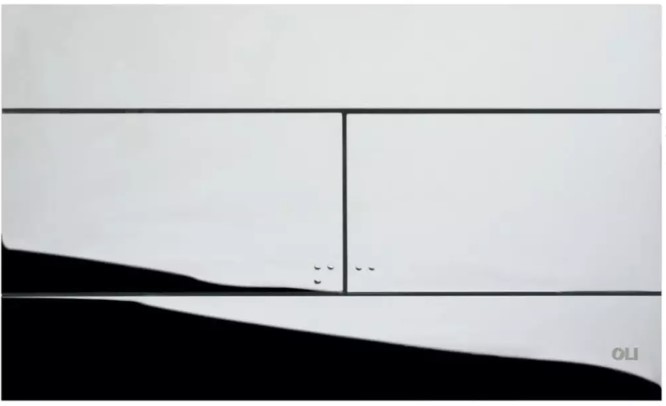 Комплект інсталяції Oliveira 3 в 1, клавіша SLIM хром