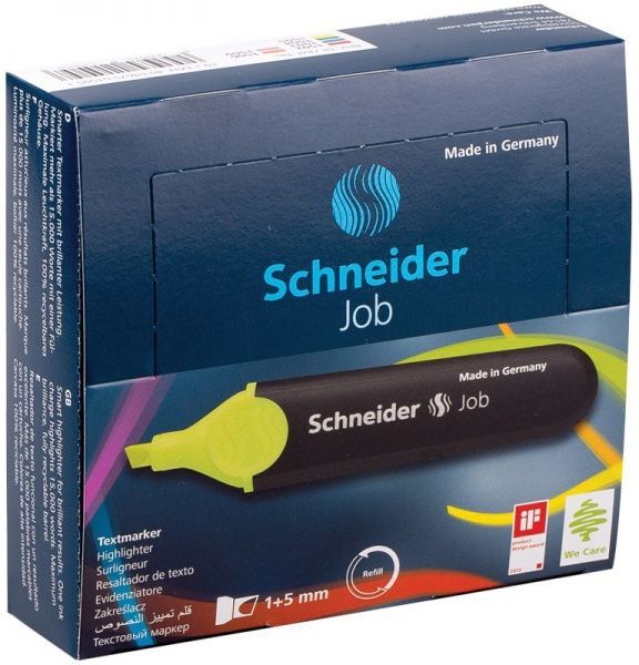 Маркер текстовый JOB 1505 S1505 желтый 