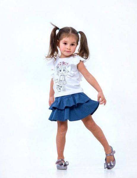 Юбка Smil 120246 р.98 синий меланж 