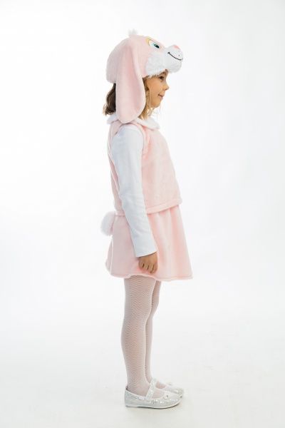 Костюм карнавальний КАРНАВАЛІЯ Зайченя з вишивкою 4-7 років р.122 рожевий 