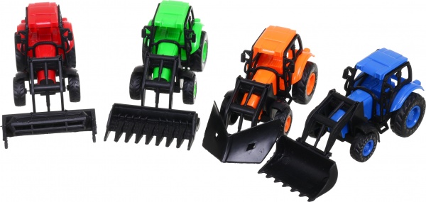 Игровой набор Shantou x4 шт. фермерские трактора с прицепами 24.5х6х5.5 см в ассортименте JY284058