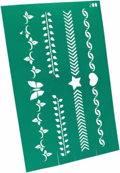 Трафарет самоклейкий бордюрний №200 серія Абстракція GPТ50045814 130x200 мм Rosa Talent