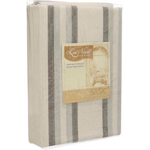 Комплект постельного белья полуторный La Nuit Basic бежевый