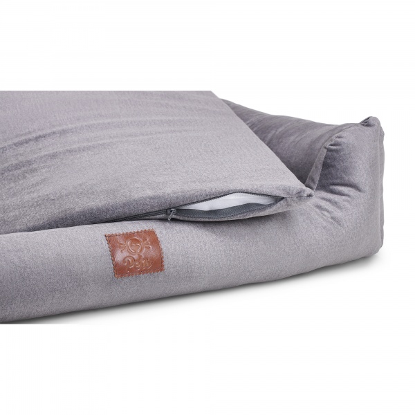 Лежак Pets Хепінес темно-сірий 80x120 см