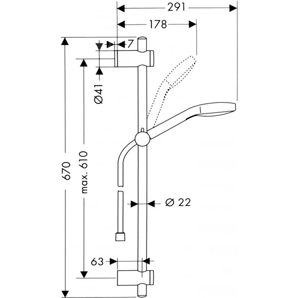 Душовий набір Hansgrohe MySelect E Vario 26714400 
