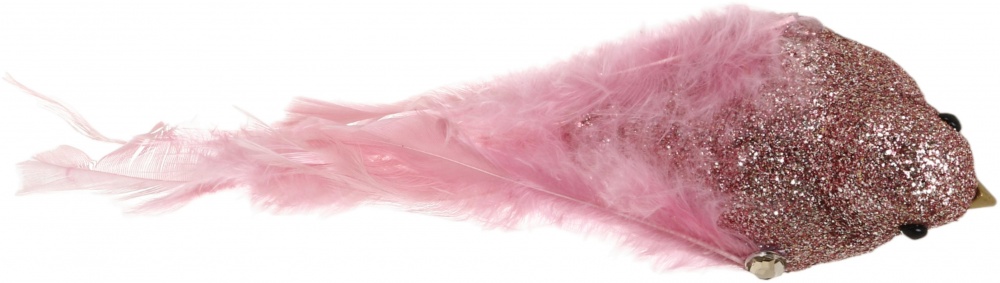 Декорация птичка с блестками 21х6 см в ассортименте 24JY8250