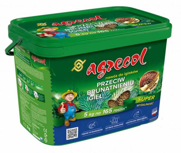 Удобрение минеральное Agrecol от пожелтения хвои 5 кг
