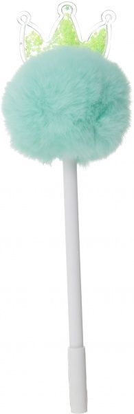 Ручка гелевая бирюзовая Сияющая корона 