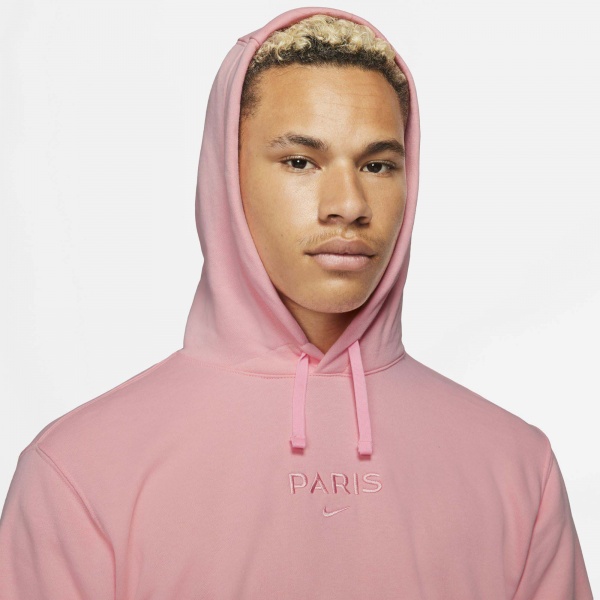 Джемпер Nike PSG M NK GFA FLC HOODIE FT CZ7515-658 р. M рожевий