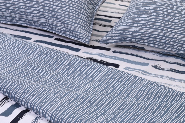 Комплект постельного белья Brest 2.0 серый с белым Today 