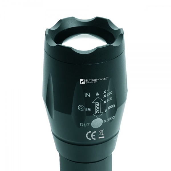 Світлодіодний ліхтарик Schwarzwolf DELGADA Cree T6 2200 mAh чорний