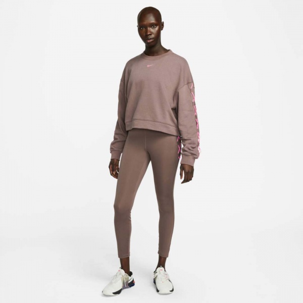 Лосины Nike W NK ONE DF HR 7/8 TIGHT NVLTY DX0006-291 р.L коричневый