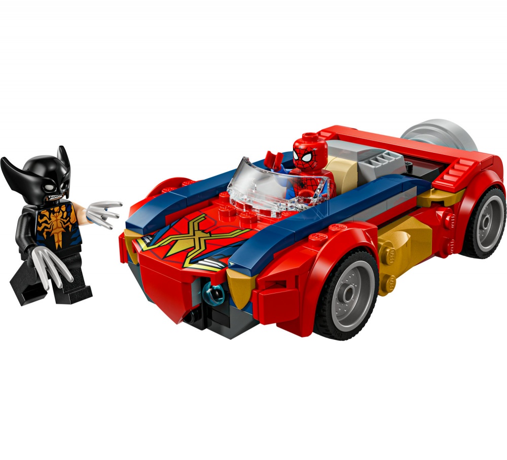 Конструктор LEGO Super Heroes Marvel Автомобіль Людини-павука vs. Отруєний Росомаха 76336
