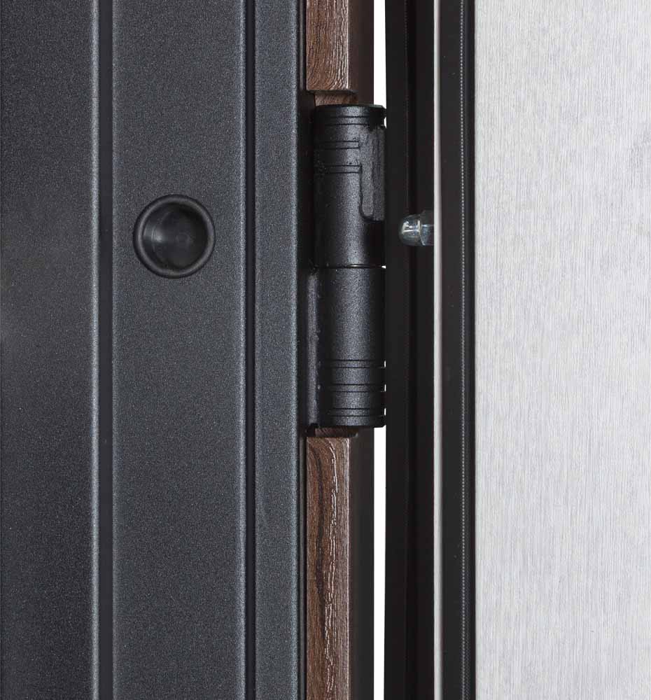 Дверь входная Булат В-85 (квадро) модель 535 дуб табак / рустик авиньон блан 2050x850 мм правая