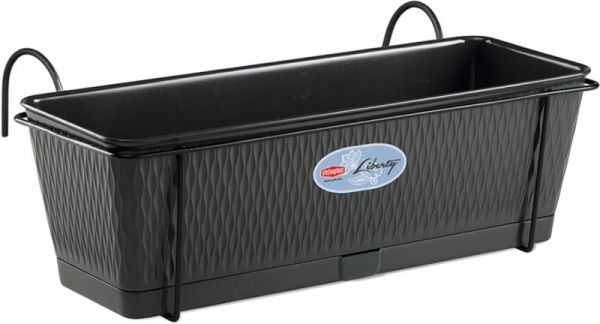 Ящик балконный Stefanplast Liberty прямоугольный 9л графит (87515) 