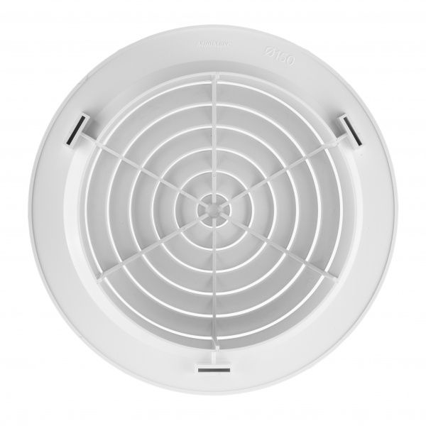 Диффузор MiniMax вентиляционный c фланцем и пружинным креплением d210 х d150 мм (2404) пластик белый 