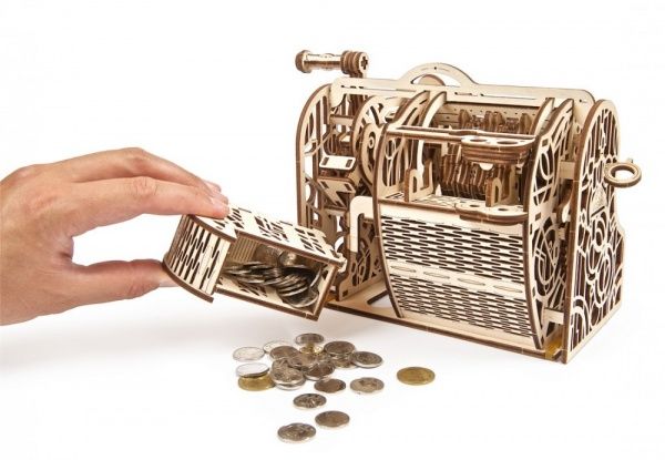 Деревянный 3D-конструктор UGEARS Кассовый аппарат