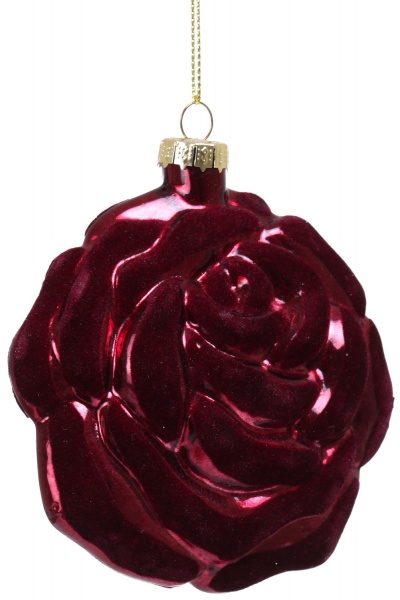 Декорация-подвеска роза 10 см в ассортименте